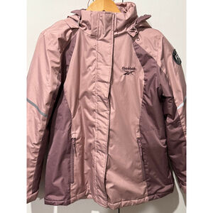 Women's Reebok Pink & Purple winter Ski & Snow hooded Jacket L